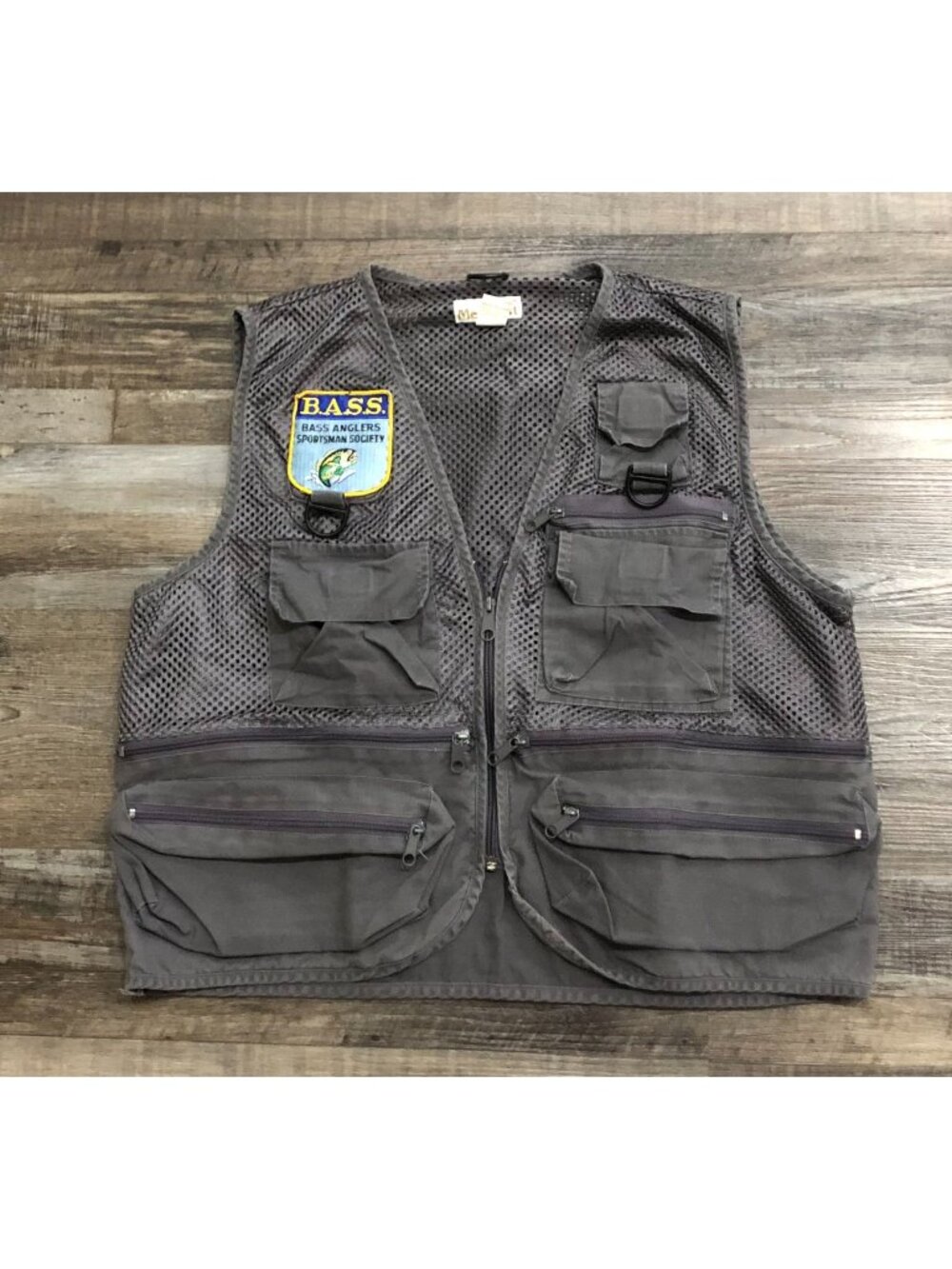 Bass Anglers Sportsman Society Vest Flueger Medalist Unisex Size Small/Medium